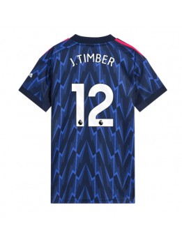 Zenske Futbalové oblečenie Arsenal Jurrien Timber #12 2025-26 Krátky Rukáv - Preč Zenske Futbalové oblečenie Arsenal Jurrien Timber #12 2025-26 Krátky Rukáv - Preč